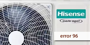 error 96 aire acondicionado Hisense