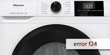 error f24 lavadoras Hisense