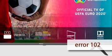 error 102 televisor Hisense