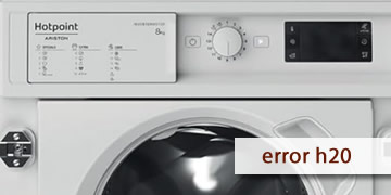 error h20 en lavadoras Hotpoint