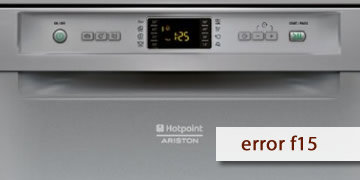Hotpoint dishwasher error f15