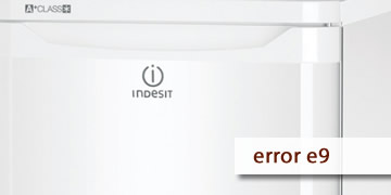error e9 frigoríficos Indesit