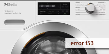 miele washer machine error f53