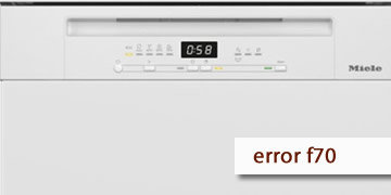 error f70 lavavajillas miele