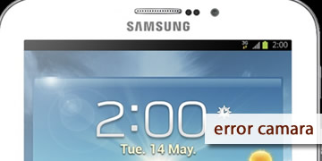 error de camara samsung galaxy tab 3