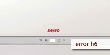 error h6 aire acondicionado sanyo