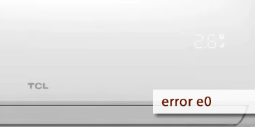erro e0 ar condicionado tcl