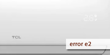 erro e2 ar condicionado tcl