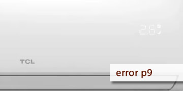 erro p9 ar condicionado tcl