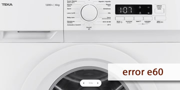 Teka washing machine error E60