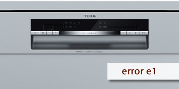 Erro E1 na máquina de lavar loiça Teka