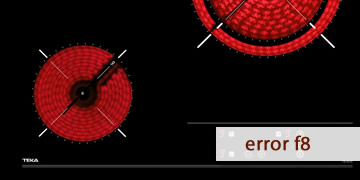 error f8 vitrocerámica teka